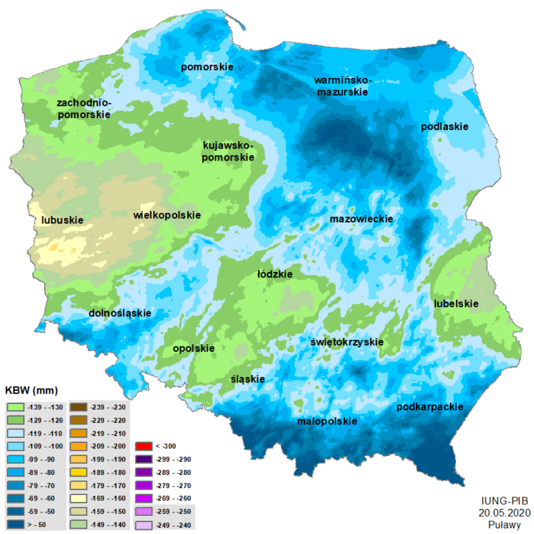 Komunikat nr 1 dotyczyczący suszy rolniczej.