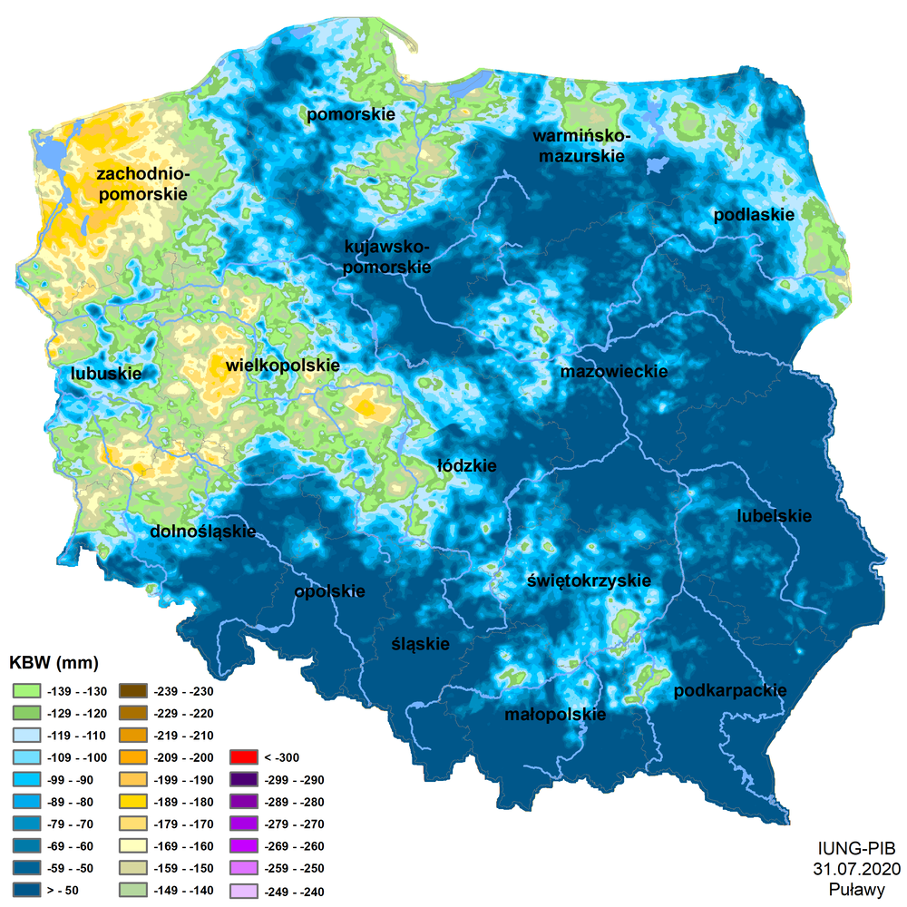 Komunikat nr 8 dotyczyczący suszy rolniczej.