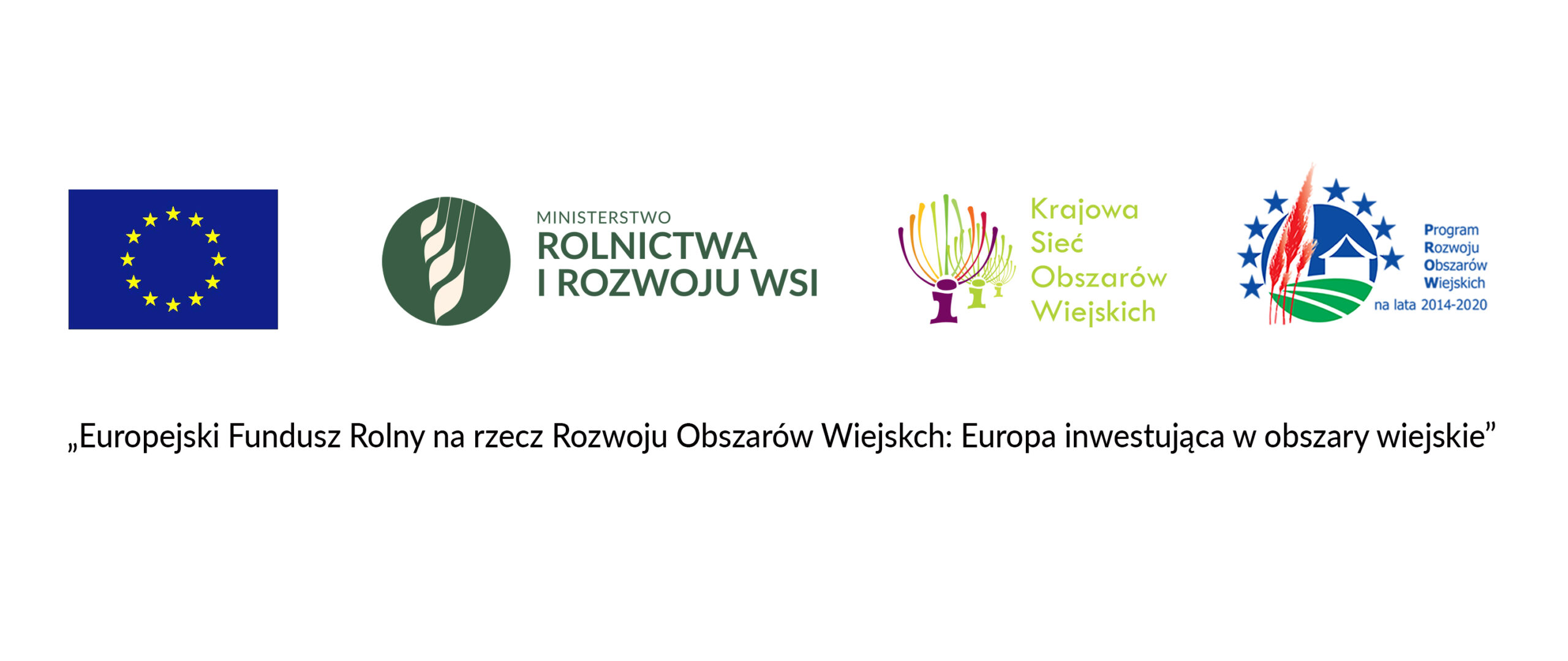 Logotypy Europejski Fundusz Rolny na rzecz Rozwoju Obszarów Wiejskich