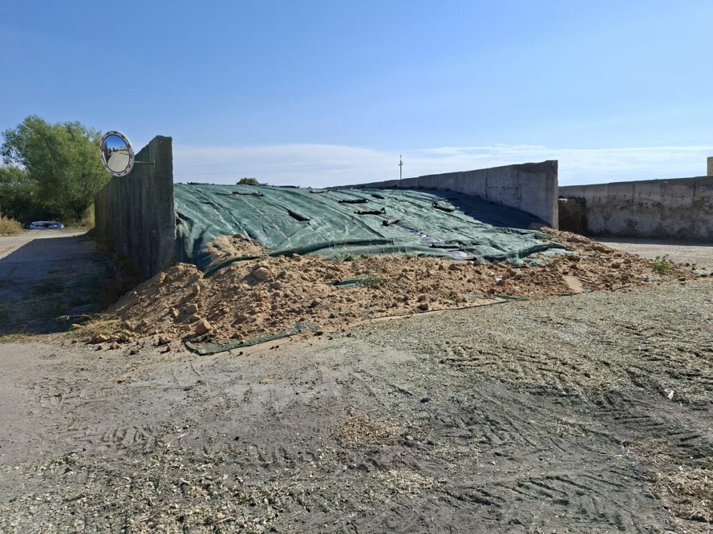 RZD Grabów - pryzma po przykryciu