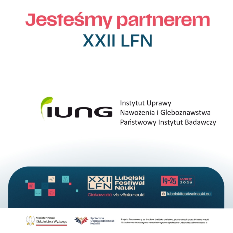 Jesteśmy partnerem XXII Lubelskiego Festiwalu Nauki - IUNG-PIB